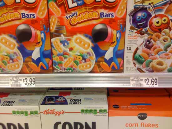 unit-prices Unit Prices for cereal in the grocery store